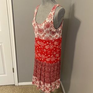 Red and white Venus dress